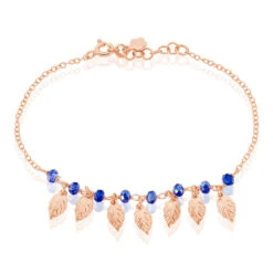 Bracelet Maxine Argent Rose Pierre De Synthese