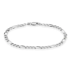 Bracelet Vivian Maille Alternee 1/3 Argent Blanc