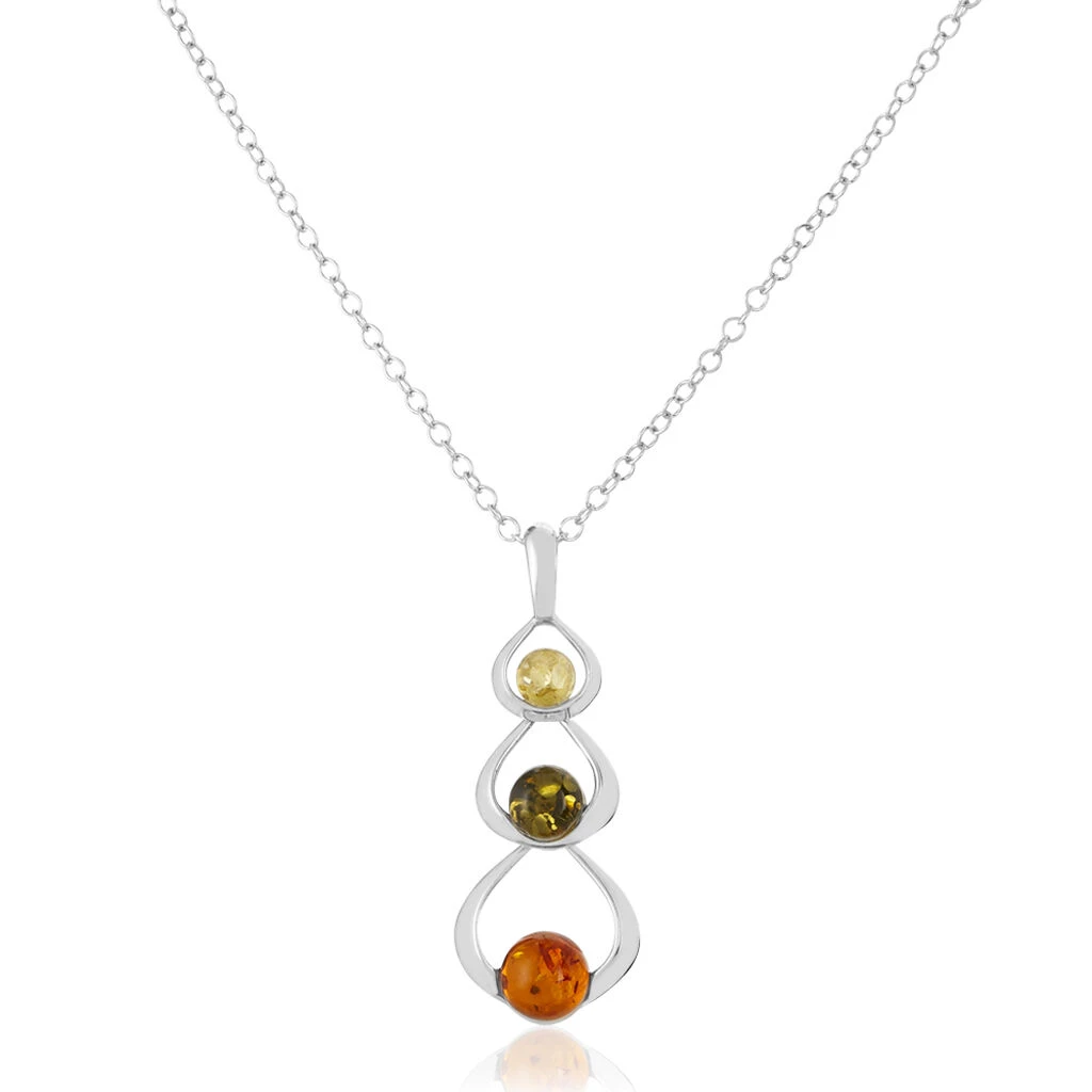 Collier Agneta Argent Blanc Ambre 1 Collier Agneta Argent Blanc Ambre