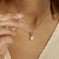 Collier Miley Argent Blanc Perle De Culture -Histoire d'Or FACFBU2002 model1