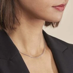 Collier Nahila Argent Blanc -Histoire d'Or FACFBW00H1 model0