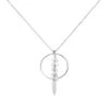 Collier Auxanne Argent Blanc