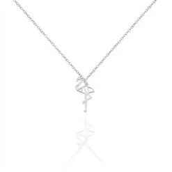 Collier Mayssoun Argent Blanc