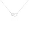 Collier Aalia Argent Blanc