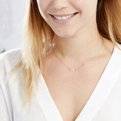 Collier Gaiana Argent Blanc -Histoire d'Or FACFBW015O model0