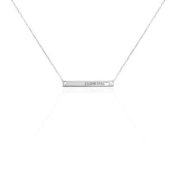 Collier Kamile Argent Blanc