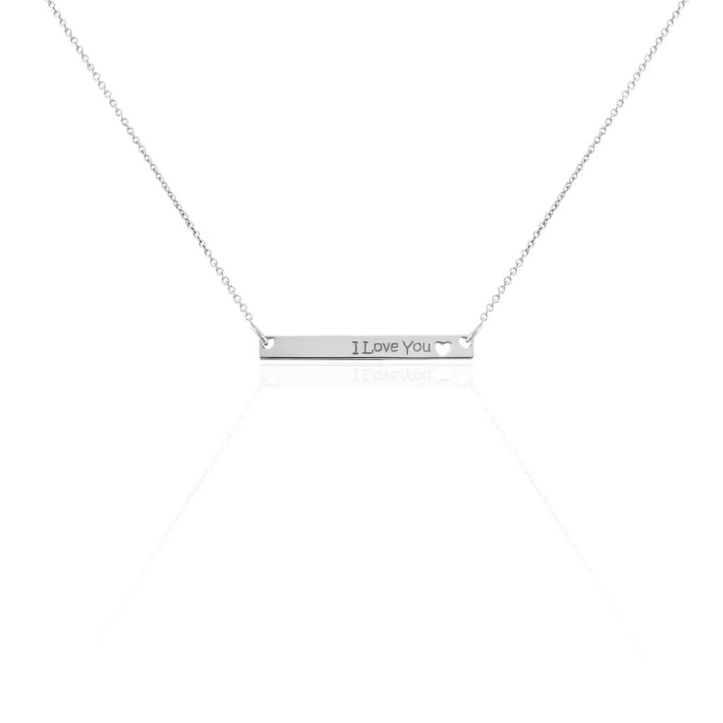 Collier Kamile Argent Blanc 1 Collier Kamile Argent Blanc