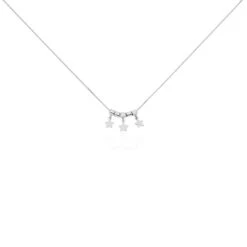 Collier Argent Blanc Olie