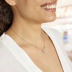 Collier Argent Blanc Kenocha -Histoire d'Or FACFBW01A5 model0