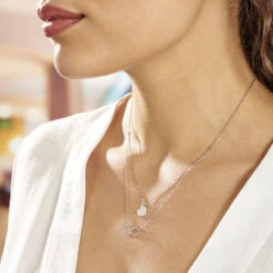 Collier Argent Blanc Laux -Histoire d'Or FACFBW01A6 model0