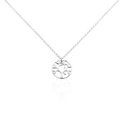 Collier Argent Blanc Boriennus