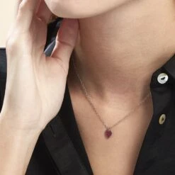 Collier Lara Argent Blanc -Histoire d'Or FACFBW01DV model1