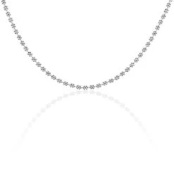 Collier Ashlee Argent Blanc