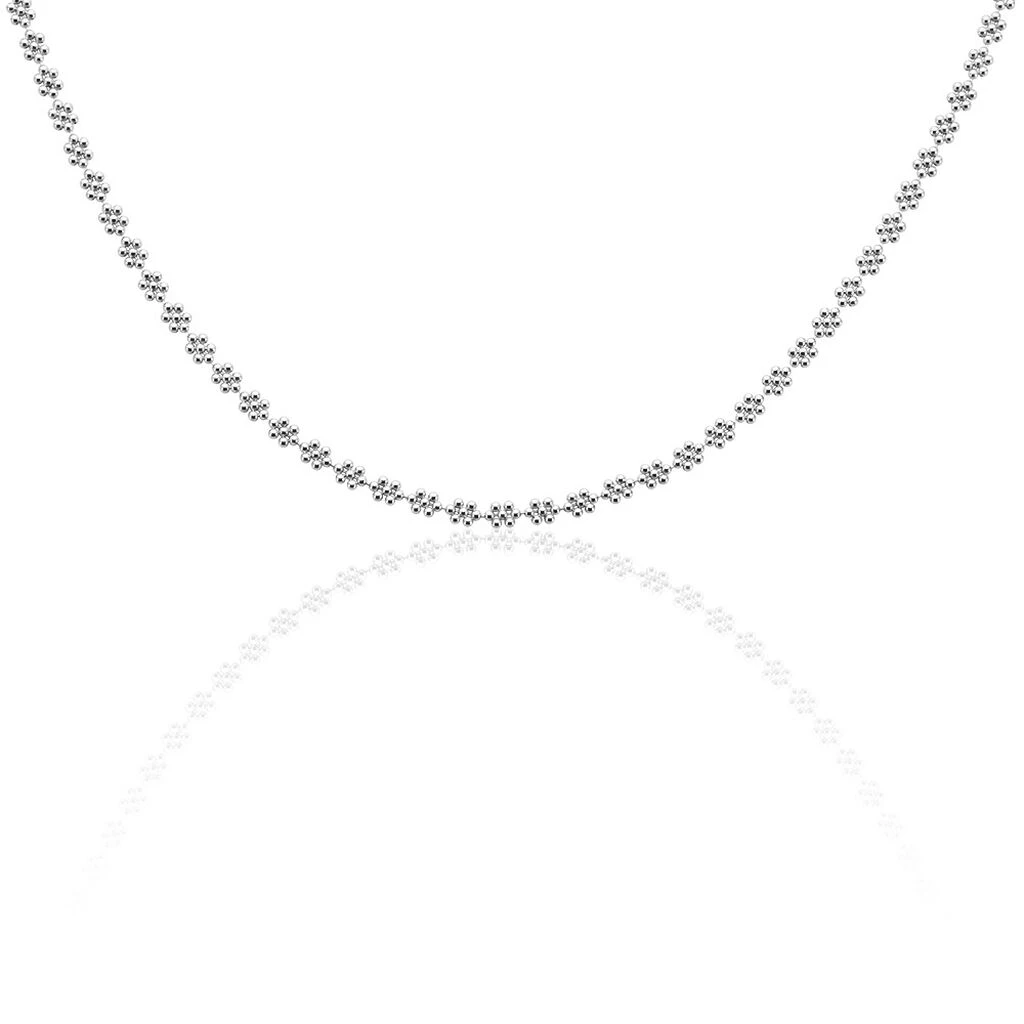 Collier Ashlee Argent Blanc 1 Collier Ashlee Argent Blanc