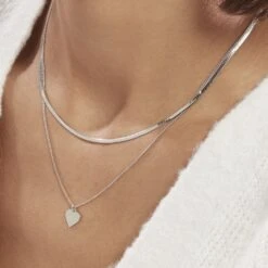 Collier Argent Blanc Sapphira -Histoire d'Or FACFBW01F9 model1