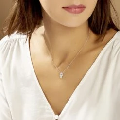 Collier Symbolique Argent Blanc Oxyde De Zirconium -Histoire d'Or FACFBZD146 model0