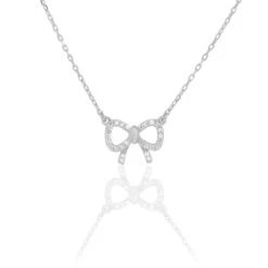 Collier Rezzan Argent Blanc Opale