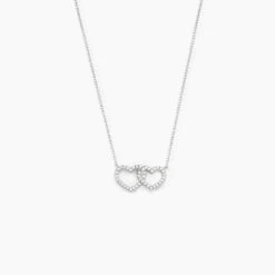 Collier Anne-ael Argent Blanc Oxyde De Zirconium