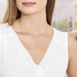 Collier Ange-line Argent Blanc Oxyde De Zirconium -Histoire d'Or FACFBZW0LZ model0