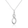 Collier Odile Argent Blanc Oxyde De Zirconium