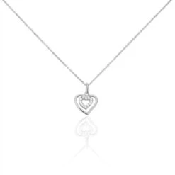 Collier Alihan Argent Blanc Oxyde De Zirconium