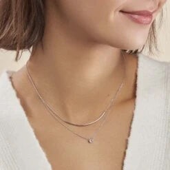 Collier Ruth Argent Blanc Oxyde De Zirconium 6 Collier Ruth Argent Blanc Oxyde De Zirconium -Histoire d'Or FACFBZW14Z model0