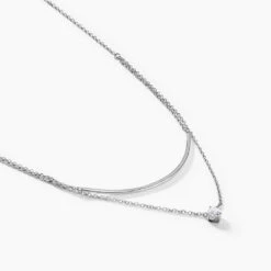 Collier Ruth Argent Blanc Oxyde De Zirconium 5 Collier Ruth Argent Blanc Oxyde De Zirconium -Histoire d'Or FACFBZW14Z view1