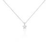 Collier Pierine Argent Blanc Oxyde De Zirconium