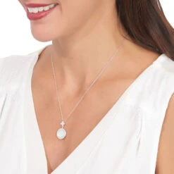 Collier Hacena Argent Blanc Oxyde De Zirconium -Histoire d'Or FACFBZW1BU model0