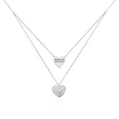 Collier Amarita Argent Blanc Oxyde De Zirconium