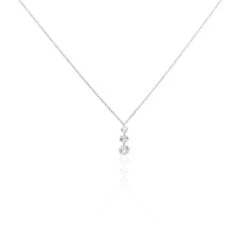 Collier Argent Constantin Argent Blanc Oxyde