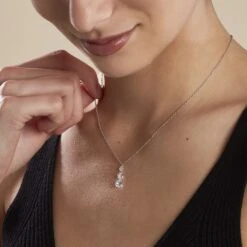 Collier Argent Constantin Argent Blanc Oxyde -Histoire d'Or FACFBZW1QP model0