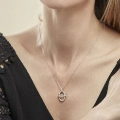 Collier Argent Sabri Oxydes De Zirconium -Histoire d'Or FACFBZW1S8 model1