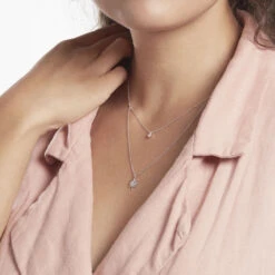 Collier Shone Argent Oxyde De Zirconium -Histoire d'Or FACFBZW1TN model0