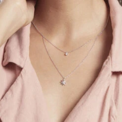 Collier Shone Argent Oxyde De Zirconium -Histoire d'Or FACFBZW1TN model1