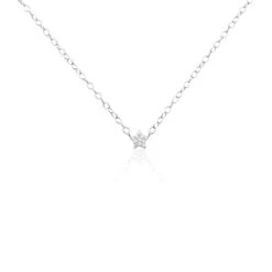 Collier Argent Magilos Oxydes De Zirconium