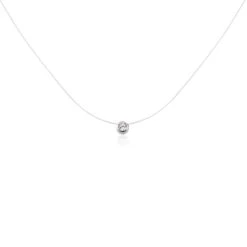 Collier Nylon Argent Blanc Oxyde