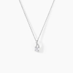 Collier Idylla Argent Blanc Oxyde De Zirconium