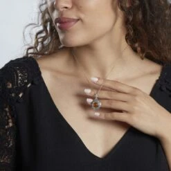 Collier Argent Blanc Vieilli Adar Ambre 5 Collier Argent Blanc Vieilli Adar Ambre -Histoire d'Or FACFGIY001 model0