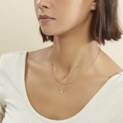 Collier Ruth Argent Rose Oxyde De Zirconium -Histoire d'Or FACFRZW671 model0