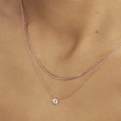 Collier Ruth Argent Rose Oxyde De Zirconium -Histoire d'Or FACFRZW671 model1