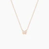Collier Anne-lise Argent Rose Oxyde De Zirconium