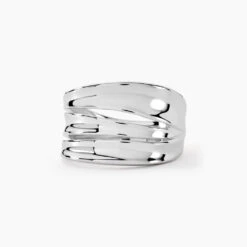Bague Edwyna Argent Blanc