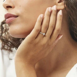 Bague Solitaire Mathylda Argent Blanc Oxyde De Zirconium -Histoire d'Or FADFBZW13U model1