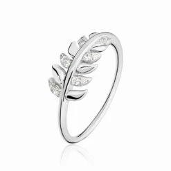 Bague Jade Argent Blanc Oxyde De Zirconium