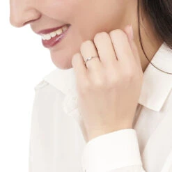 Bague Accumulation Coeur Argent Blanc Oxyde De Zirconium -Histoire d'Or FADFBZW1FE model0