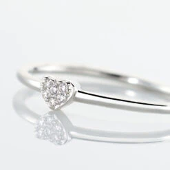 Bague Accumulation Coeur Argent Blanc Oxyde De Zirconium -Histoire d'Or FADFBZW1FE view3