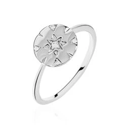 Bague Erinna Argent Blanc Oxyde De Zirconium
