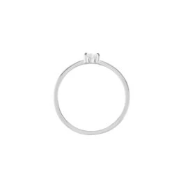 Bague Solitaire Eaque Argent Blanc Oxyde De Zirconium -Histoire d'Or FADFBZW1TE view2