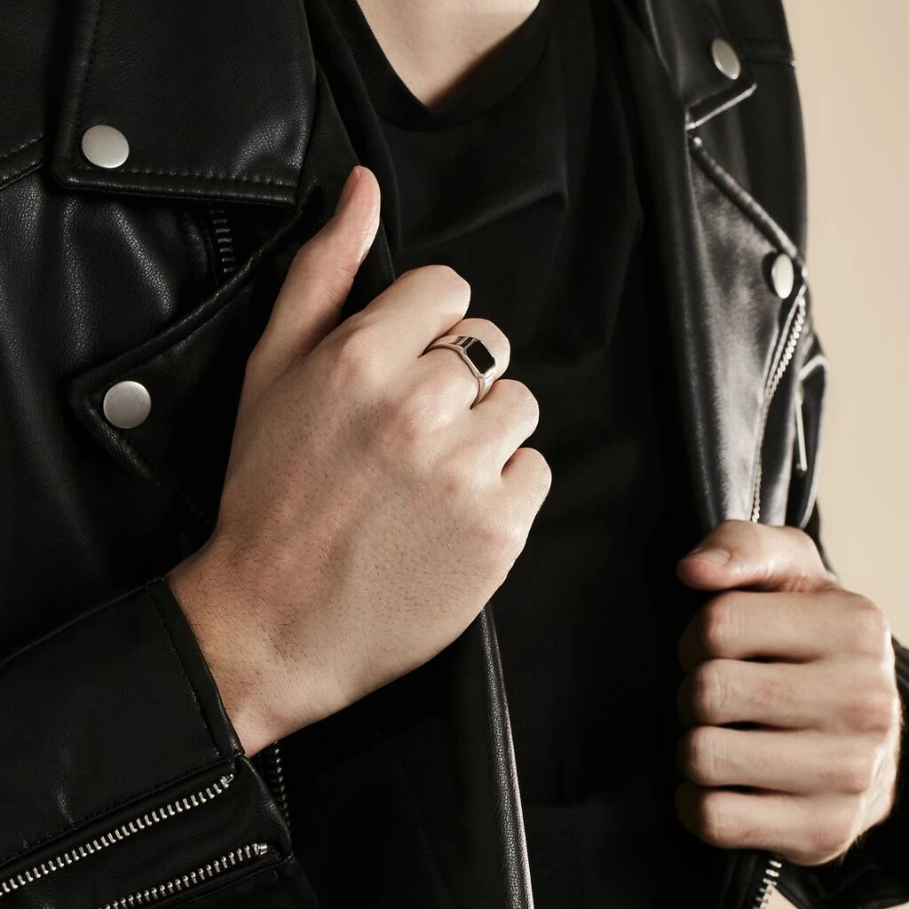 Chevalière Argent Blanc Djulian Email 5 Chevalière Argent Blanc Djulian Email – Image 5